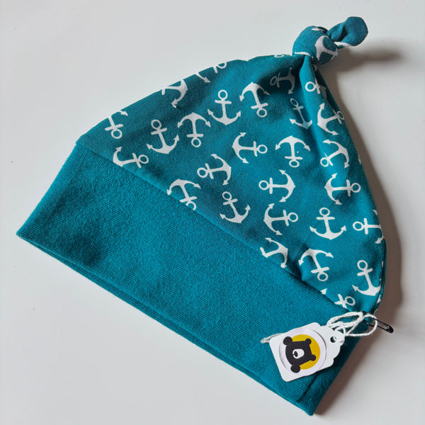 Knotted Baby Hat - prints - ready to ship