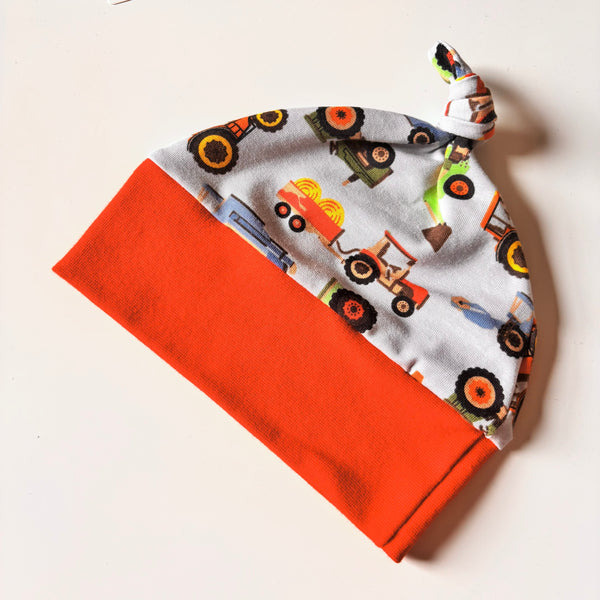 Knotted Baby Hat - prints - ready to ship