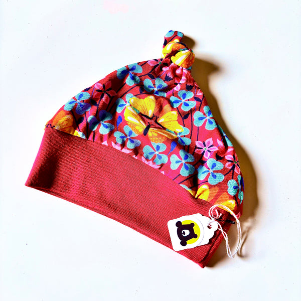 Knotted Baby Hat - prints - ready to ship