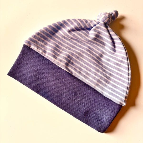 Knotted Baby Hat - prints - ready to ship