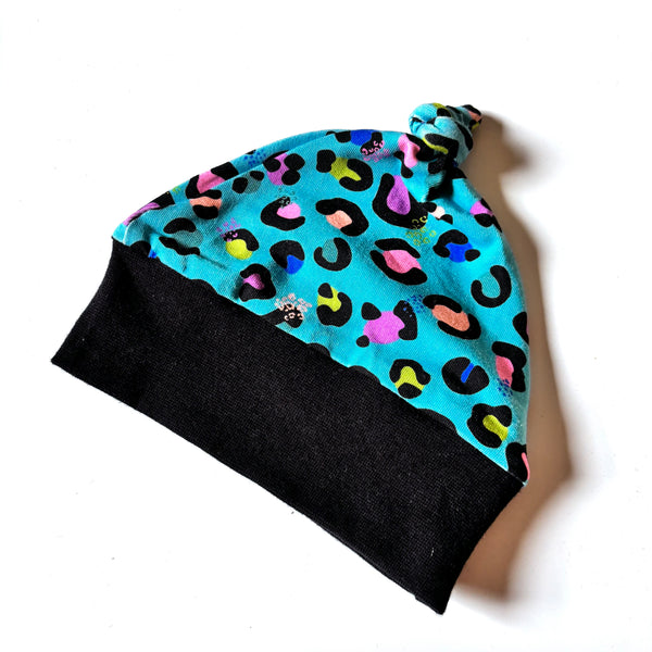 Knotted Baby Hat - prints - ready to ship