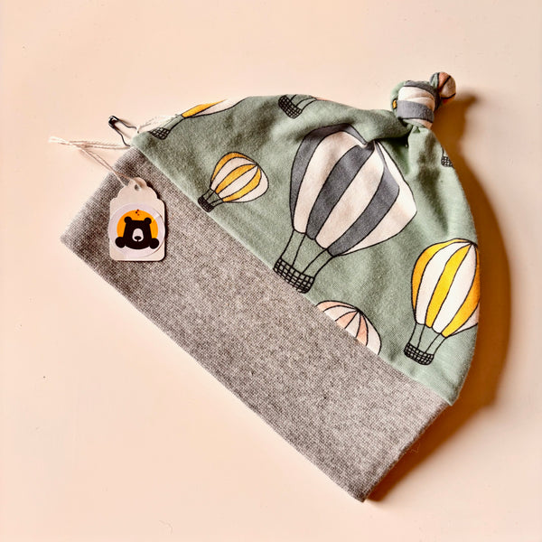 Knotted Baby Hat - prints - ready to ship