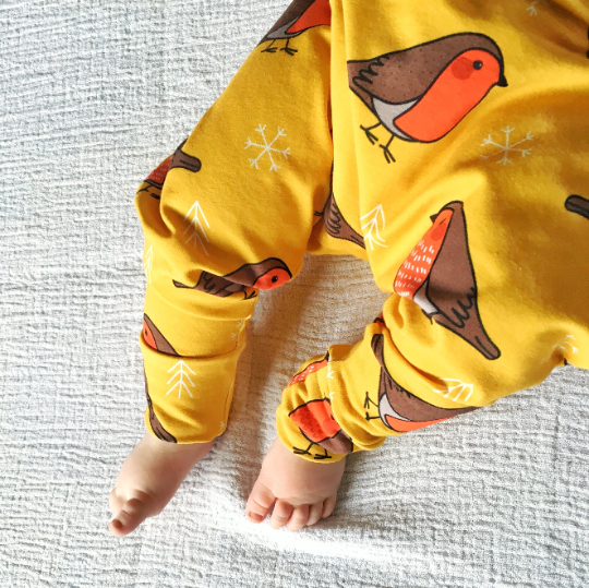 Yellow Robin Harem Pants - jersey and winter weight